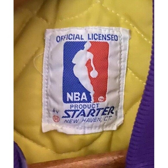 Vintage 80s Lakers Los Angeles STARTER Jacket Bomber World Champs Medium RARE - Picture 7 of 16